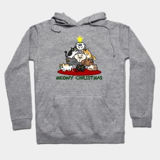 Meowy Christmas 2 (Small Print) Hoodie